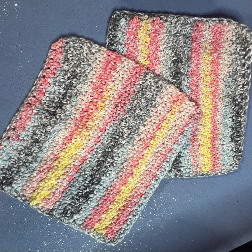 Colorful Crochet Wash Cloths